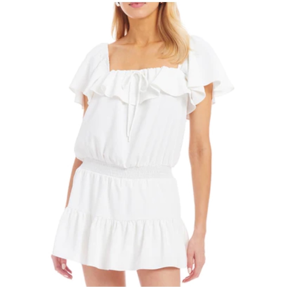 Amanda Uprichard Ali Romper Ivory XS